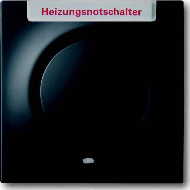 Busch-Jaeger - Abdeckung/Bedienelement für Installationsschalterprogramme Zentralscheibe sw mt 1789 H-775-101 Heizung-Notschalter
