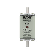 Eaton - Messersicherung Sicherungseinsatz Nieders. NH-SICHERU#63NHG00B 63A AC 500V 120kA − 3 Stück