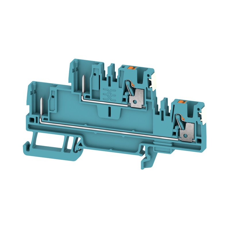 Weidmüller - Durchgangs-Reihenklemme Klemme APGTB2.52T4C/2DLBL PUSH IN, 2.5 mm² − 50 Stück