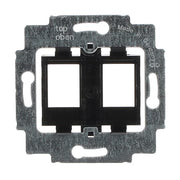 Busch-Jaeger - Einsatz/Abdeckung für Kommunikationstechnik Tragring f.Modular-Jack 1814 schwarz. Sockel