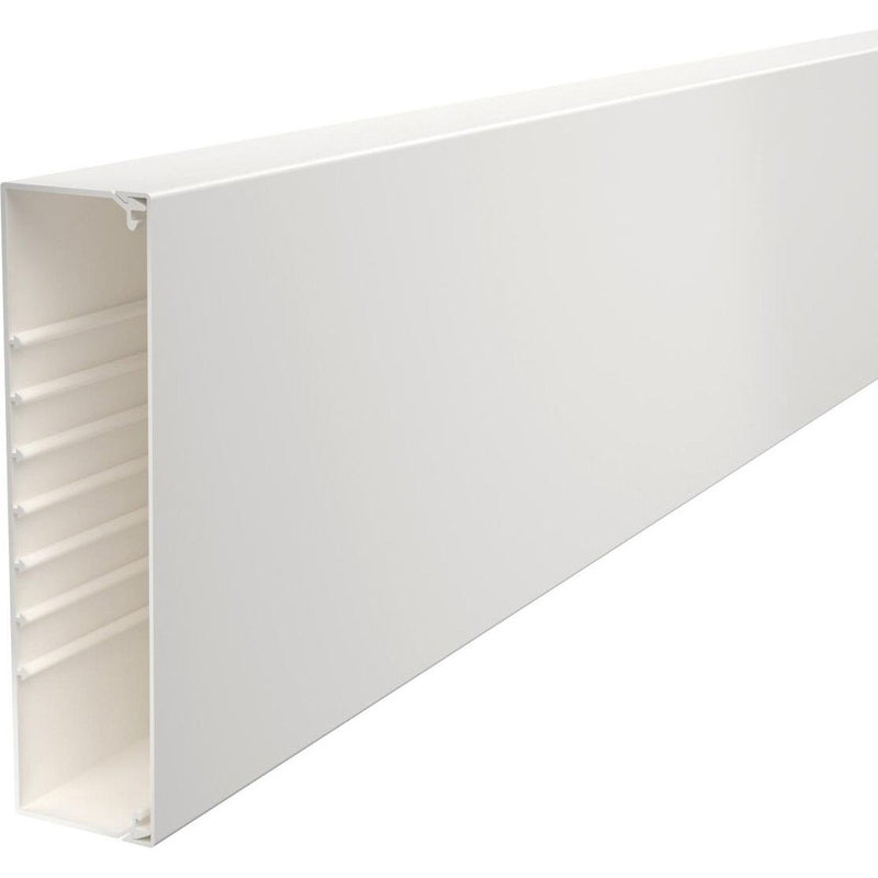 OBO Bettermann - Leitungsführungskanal Wand+Deckenkanal m.Obert. WDK60230RW 60x230mm,PVC − 2 Meter