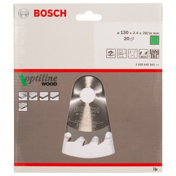Bosch - Kreissägeblatt PRO Wood Kreissägeblatt, 2608640582 130 x 2,4 x 20 mm