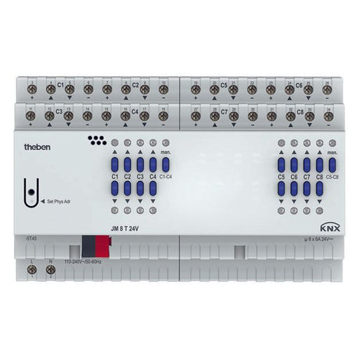 Theben - Bussystem-Jalousieaktor Jalousieaktor JM 8 T 24V KNX FIX 2