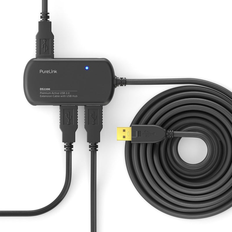 PureLink - PC-Kabel Aktiv Verlängerung 6m DS2200-060 USB 2.0,m.Hub