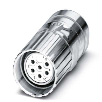 Phoenix Contact - Rundsteckverbinder, feldkonfektionierbar (Industriesteckverbinder) Kabelsteckverbinder CA-07S1N128008 − 1 Stück
