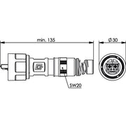 Telegärtner - LWL-Steckverbinder STX V1 LC-D Steckerset 100007570 SM