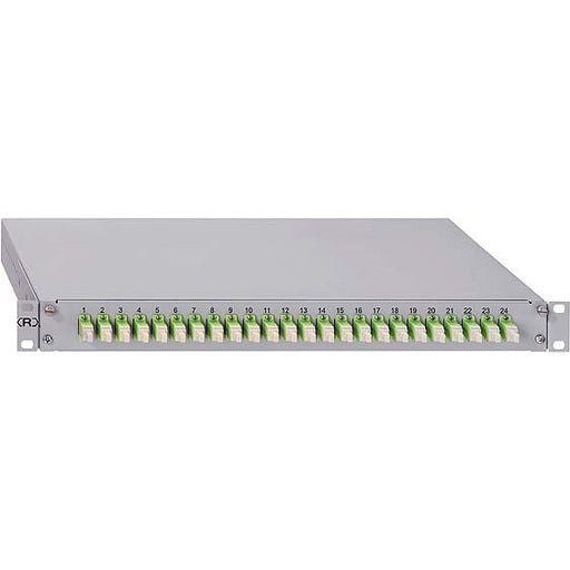 Rutenbeck - Patchpanel LWL Spleissbox gr GradeB 228030324 24xLC-D OS2 blau − 1 Stück by Rutenbeck
