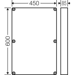 Hensel - Komponente für den Ausbau (Schaltschrank) Zwischenrahmen Mi ZR 6 für Mi .6