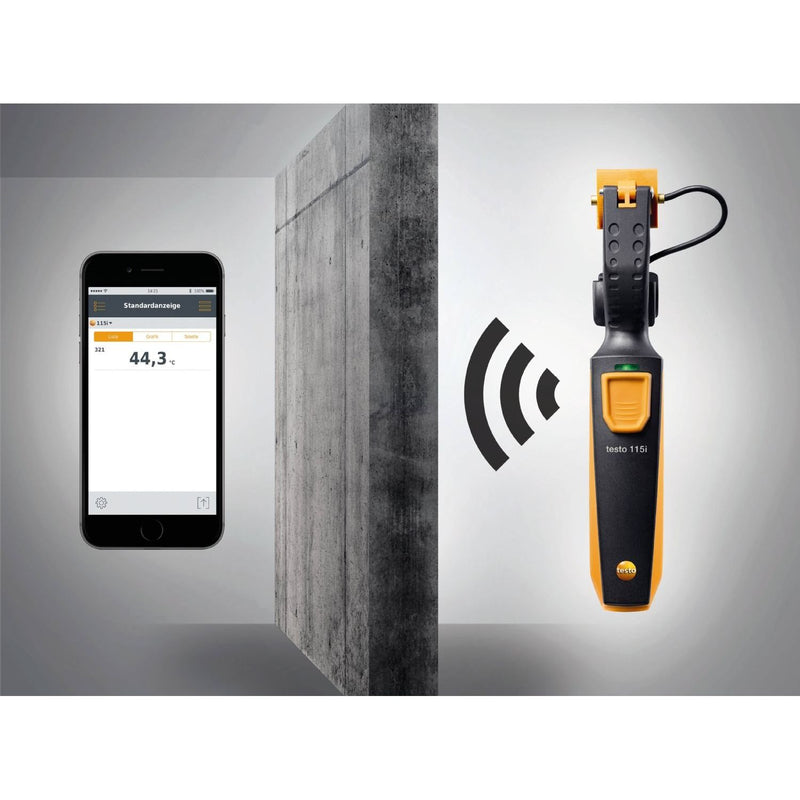 Testo - Messgerät für Temperatur und Klima Zangenthermometer 0560 2115 02 testo 115i
