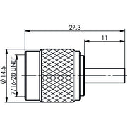 Telegärtner - Koax-Steckverbinder R-TNC-Stecker Reverse cr 100023748 G7 (RG-316/U) − 5 Stück