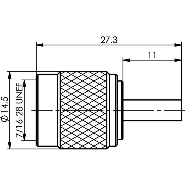 Telegärtner - Koax-Steckverbinder R-TNC-Stecker Reverse cr 100023748 G7 (RG-316/U) − 5 Stück