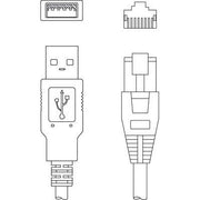 Leuze - Konfektioniertes Sensor-Aktor-Kabel Verbindungsleitung USB-Kabel für IT4xxx