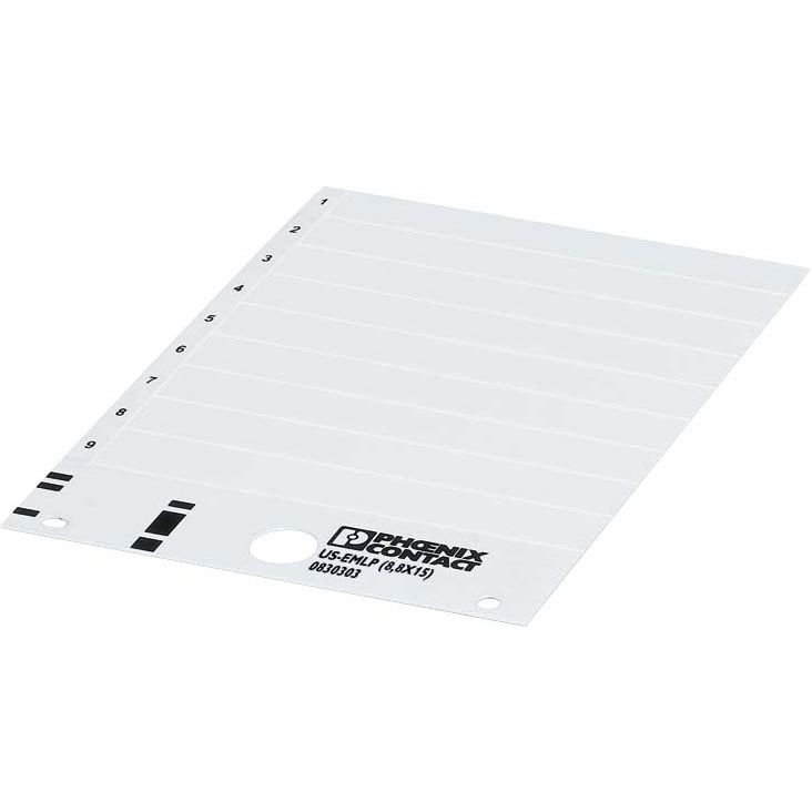 Phoenix Contact - Kennzeichnungsmaterial Kunststoffschild US-EMLP (8,8X15)  − 10 Stück