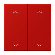 Jung - Abdeckung/Bedienelement für Installationsschalterprogramme Wippe mit Pfeilsymbolen LC 102 P 227 rouge vermillon 31