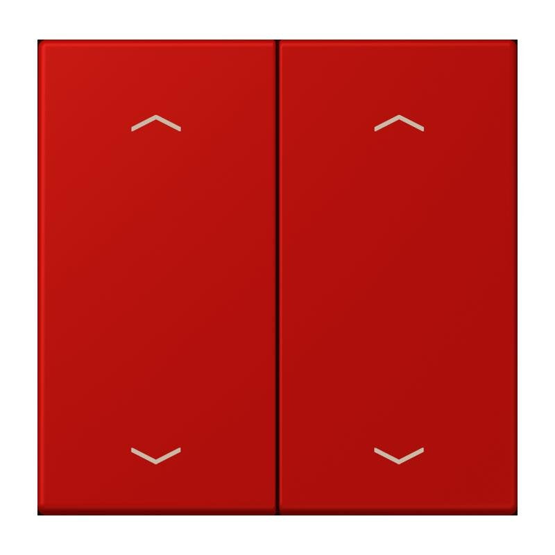 Jung - Abdeckung/Bedienelement für Installationsschalterprogramme Wippe mit Pfeilsymbolen LC 102 P 227 rouge vermillon 31
