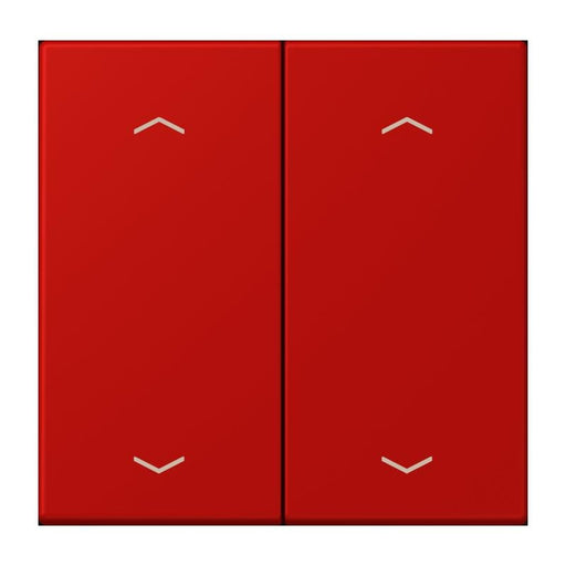 Jung - Abdeckung/Bedienelement für Installationsschalterprogramme Wippe mit Pfeilsymbolen LC 102 P 227 rouge vermillon 31