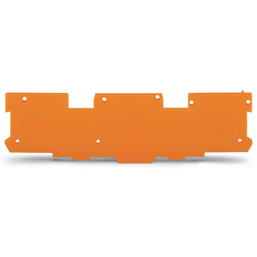 WAGO - Abschluss- und Zwischenplatte für Reihenklemme Abschluss-u.Zwischenplatte 769-318 1,1mm dick,orange − 25 Stück