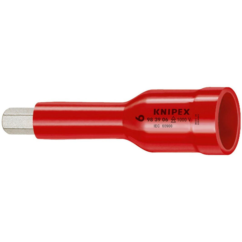 Knipex - Sechskant-Einsatz für Steckschlüssel Steckschlüsseleinsatz 98 39 06 Innensechsk. 75mm