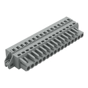 WAGO - Kabelsteckverbinder für Leiterplattensteckverbinder 1-Leiter-Federleiste 231-116/031-000 CAGECLAMP,2,5 mm²,gr − 10 Stück