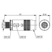Telegärtner - Modularer Steckverbinder Kabelstecker 100007501
