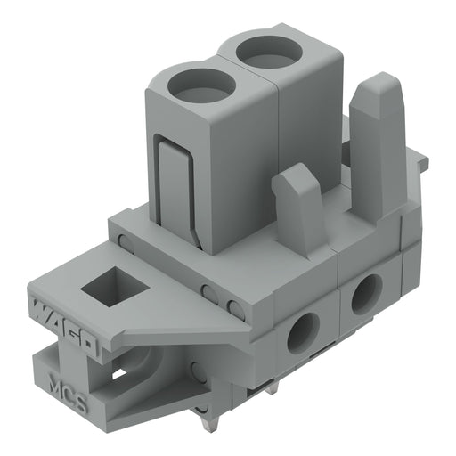 WAGO - Leiterplattensteckverbinder THT-Federleiste gerade 232-132/031-000 Rastermaß 5mm,grau − 100 Stück
