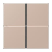 Jung - Abdeckung/Bedienelement für Installationsschalterprogramme Tastensatz 4fach LC 404 TSA 240 ombre brulee claire