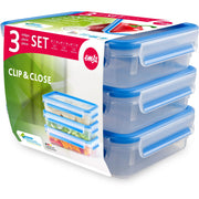 Emsa - Zubehör/Ersatzteile für Kleingeräte Frischhaltedosen-Set CLIP CLOSE 3er 1,2L 3x1,2L − 6 Stück