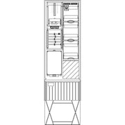 Elsta Mosdorfer - Zähler-Komplettschrank Zähleranschlusssäule ZS341.W4.45 A340 W4 1Z 3.HZ 45TE