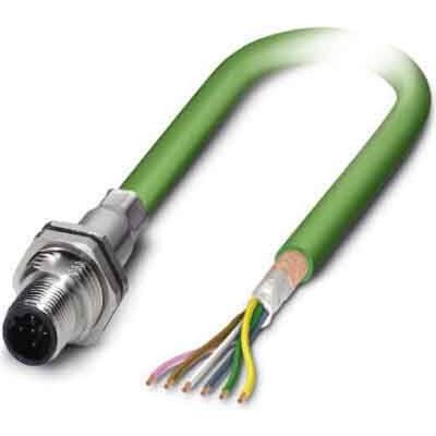 Phoenix Contact - Rundsteckverbinder, feldkonfektionierbar (Industriesteckverbinder) Feldbus-Wanddurchführung SACCBP-M12M #1534517