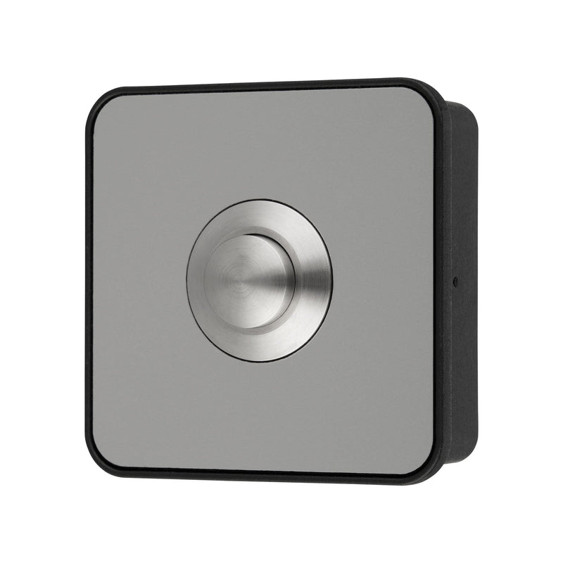 Grothe - Klingeldrücker Etagenplatte Piccolo Piazza sw V2 1 We, sw
