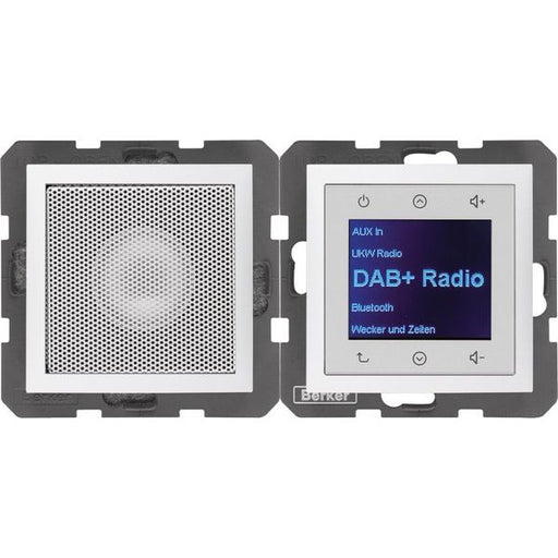 Berker - Elektronik-Gerät für Installationsschalterprogramme Radio mit Lautspr. DAB+ S. 29809909 1/B.x pw. matt