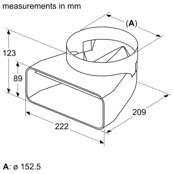 Bosch - Zubehör/Ersatzteile für Kochgerät/Backgerät Adapterstück HEZ9VDSI1 rund-flach