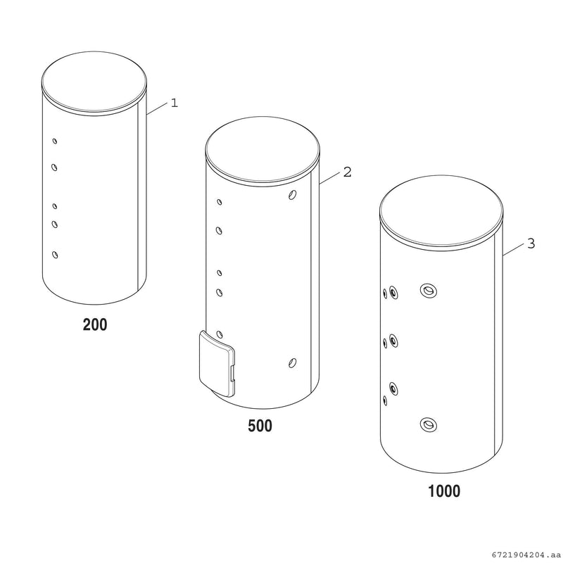 Bosch Thermotechnik - Speicher für Zentralheizung/Wärmepumpe Pufferspeicher BP1000E1C STORA f.Wärmepumpen