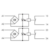 WAGO GmbH & Co. KG - Schaltrelais Relaismodul 2-fach 857-1330 AC/DC 24 V
