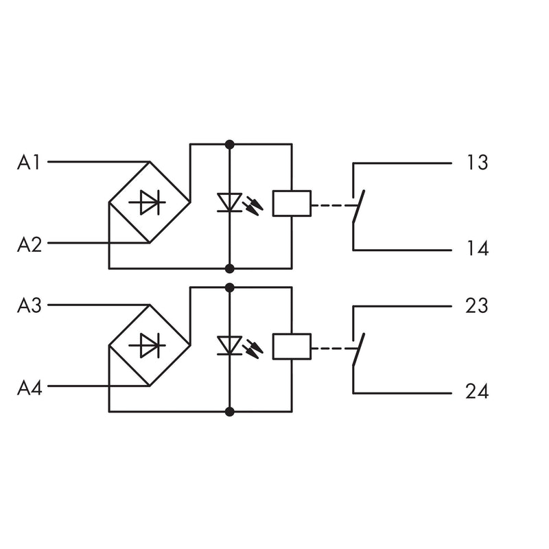WAGO GmbH & Co. KG - Schaltrelais Relaismodul 2-fach 857-1330 AC/DC 24 V