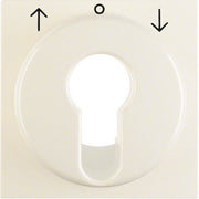 Berker - Abdeckung/Bedienelement für Installationsschalterprogramme Zentralstück 15088982 S.1 IP44 ws glänzend
