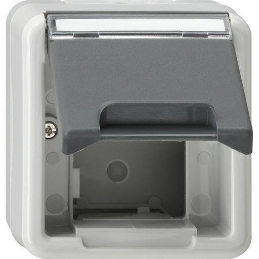 Gira - Einsatz/Abdeckung für Kommunikationstechnik Abdeckhaube Datentechnik 026230 AP-WG gr