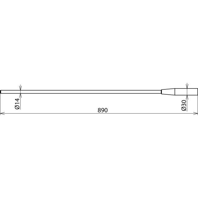 DEHN - Zubehör/Ersatzteile für Sicherheitsgeräte Prüfsonde PSO M8 PHE L800 f. PHE 3-24kV
