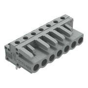 WAGO - Leiterplattensteckverbinder THT-Federleiste abgewink. 232-237 Rastermaß 5mm,grau − 50 Stück