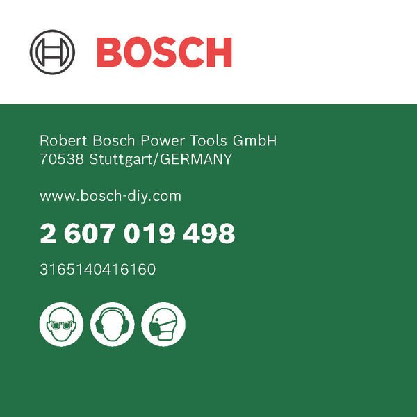 Bosch - Schleifpapierset Schleifblatt-Set für 2607019498 Schwingschleifer