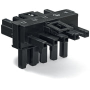 WAGO - Kompaktverteiler für steckbare Gebäudeinstallation T-Verteiler 770-621 5p. sw − 50 Stück