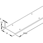 Niedax - Deckel für Kabeltragsystem Kabelrinnendeckel RDVS 400 F − 3 Meter