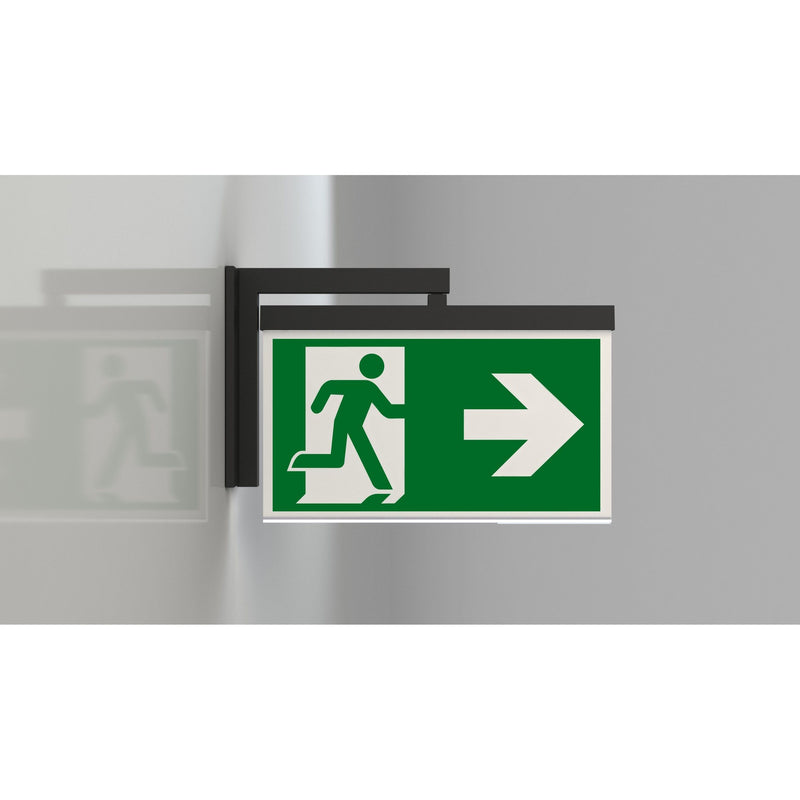 RP-Technik - Sicherheitsleuchte LED-Rettungszeichenleuchte AXRA009-AZ ZB, anthrazit