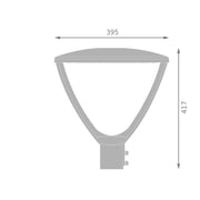 Ledvance - Straßen- und Platzleuchte LED-Mastaufsatzleuchte URBLTRNV59WSYM...GY 830-840, sym., grau