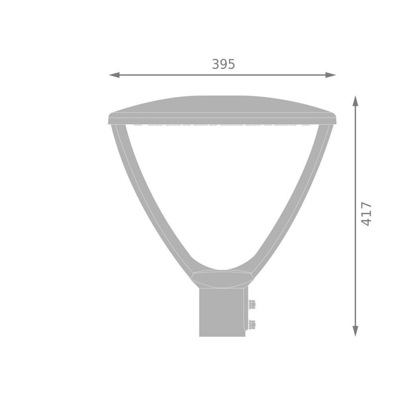 Ledvance - Straßen- und Platzleuchte LED-Mastaufsatzleuchte URBLTRNV59WSYM...GY 830-840, sym., grau