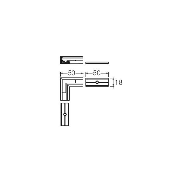 Brumberg Leuchten - Mechanisches Zubehör/Ersatzteile für Leuchten L-Verbinder 53071070 weiss