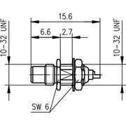 Telegärtner - Koax-Steckverbinder SMC-Einbaustecker AU 100024898 Einbau von vorne − 5 Stück