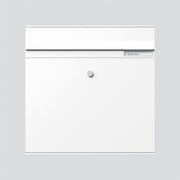 Siedle&Söhne - Montageelement für Türstation Briefkasten-Modul BKM 611-4/4-0 W weiss, m.Einwurfk