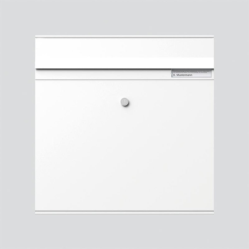 Siedle&Söhne - Montageelement für Türstation Briefkasten-Modul BKM 611-4/4-0 W weiss, m.Einwurfk