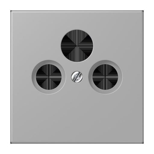 Jung - Einsatz/Abdeckung für Kommunikationstechnik Abdeckung für Sat/BK-Dose LC 990 SAT 204 gris moyen (32012)